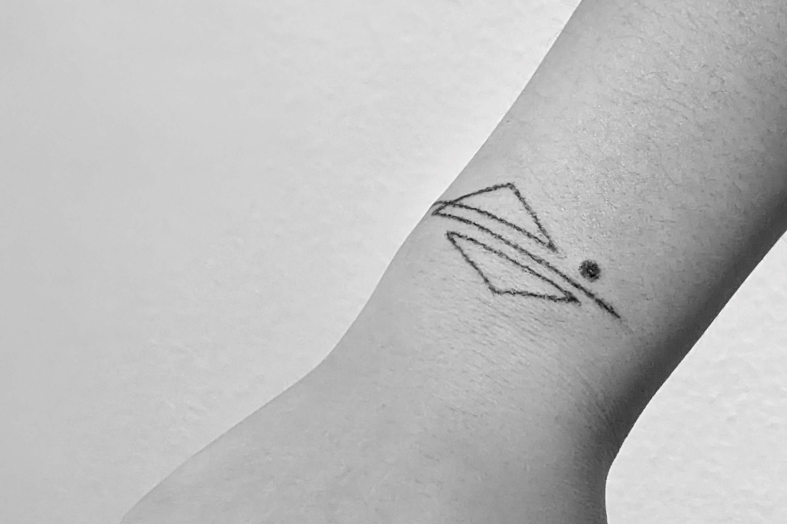 Tattoo of triangles